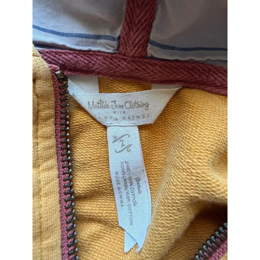 Matilda Jane Joanna Gaines Kids Mustard Yellow Zip Up Hoodie Sweatshirt Size 2/4